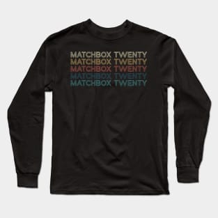 Matchbox Great Gift For Name Retro Styles Color 70s 80s 90s Long Sleeve T-Shirt